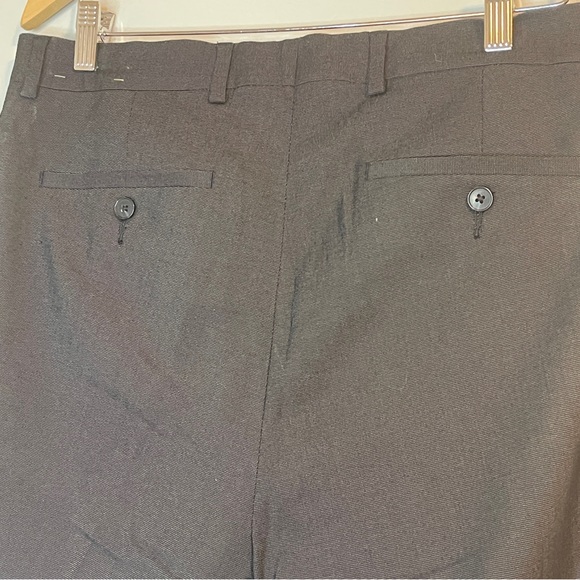 Kenneth Cole Reaction Black print dress pants Size 33x40(raw hem) NWOT - Picture 3 of 7